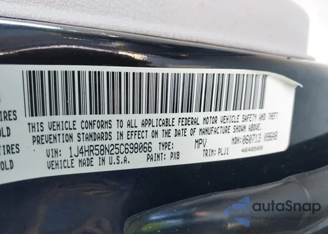 2005 Jeep Grand Cherokee Limited from USA, damaged, VIN 1J4HR58N25C698066